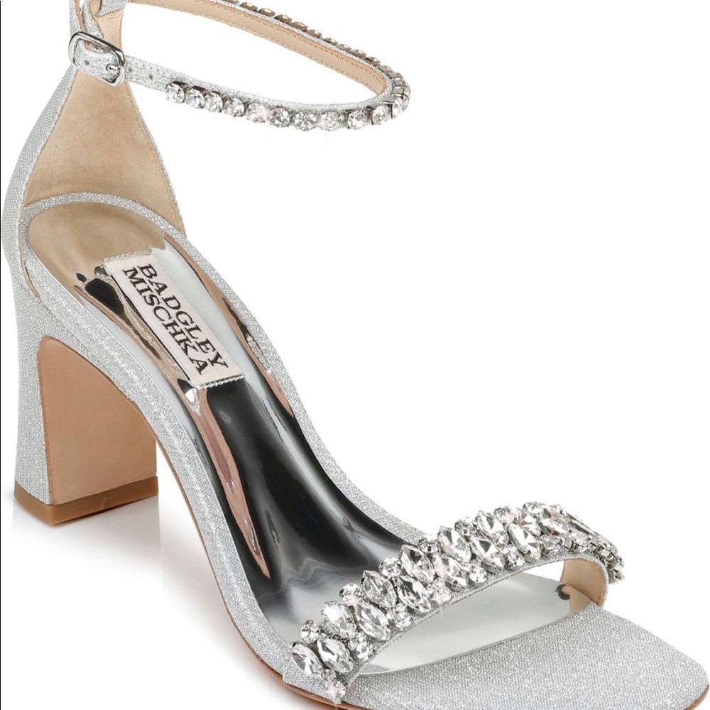 Badgley Mischka Harriet Block Heels (Embelished Wedding)